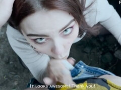 Belle grosse femme bgf, Sucer une bite, Collège université, Éjaculer dans la bouche, Tir de sperme, De plein air, Tatouage, Voyeur