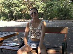 In den arsch, Tussi, Blasen, Im freien, Pov, Titten