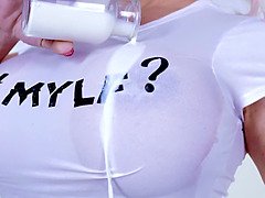 デカ尻, デカパイ, フェラチオ, エロ熟女, イく瞬間, イマラチオ, なめる, 叫ぶ