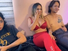Bisexual threesome in Colombia caught cheating with best friend