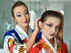 舐める尻, 毛深い, キス, なめる, オマンコ, タトゥー, ティーン, オッパイの