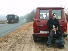 Amateur, Voiture, Fait maison, Nue  à poil, De plein air, Public, Réalité