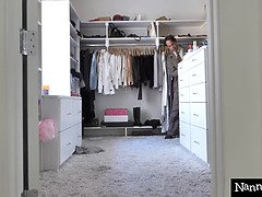 Gros seins, Tir de sperme, Faciale, Hard, Fille latino, Masturbation, Chatte, Voyeur