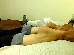 Cum on feet, toes, footjob