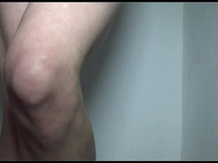 Enthousiasteling, Bondage discipline sadomasochisme, Blond, Gebondenheid, Vrouw, Mager, Vastgebonden, Toilet