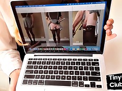 素人, 美女, イギリス人, ヨーロピアン, フェムドム, フェティッシュ, ヒール, 下着