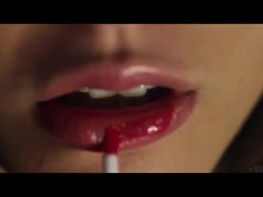 美人, ブーツ, 茶髪の, 指いじり, キス, レズビアン, タトゥー, バイブレーター