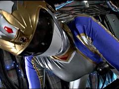 Silver ranger ends up dripping cum while willingly getting drilled by an energy draining dildo: Porn