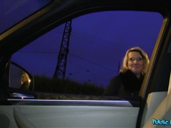 Blonde Is Desperate for a Ride