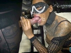 Tattoo girl, fetish, peeing