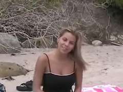 Leie, Strand, Masturbation, Öffentlich