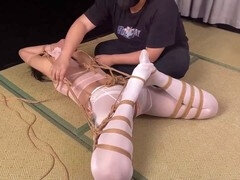 Fesselspiele, Chinesisch, Zierlich, Strümpfe, Jungendliche (18+), Gefesselt, Zug