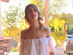 Kristen Scott shows her perky tits in public