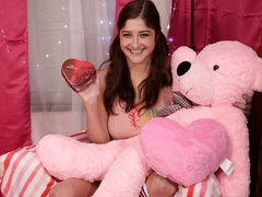 Grosse bite, Sucer une bite, Brunette brune, Mignonne, Fille, Seins naturels, Chatte, Adolescente