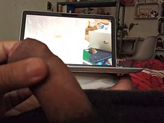 Mature man masturbating to video of his 25 year old girlfriend