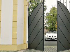Grosser schwanz, Blondine, Auto, Besamung, Hardcore, Sport, Ablutschen, Tätowierung