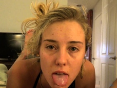 In den arsch, Blondine, Blasen, Hundestellung, Hardcore, Hd, Pov