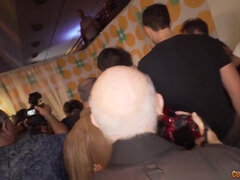 素人, フェラチオ, 気狂い, 酔っぱらう, グループ, ハードコア, オマンコ, ティーン