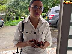 Brunette MeGanSxx Teaches Preaching Lover Riding Her Dick