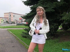 Blonde, Tromperie, Européenne, Argent, Nue  à poil, De plein air, Réalité, Mouillée