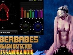 Alessandra Noir naked takes Sybian 100% REAL ORGASMS Science