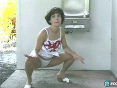 18 años, Culo, Morena, Desnudo, Al aire libre, Cabello corto, Flaco, Tetas