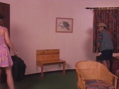 Lieveling, Blond, Bruinharig, Bedriegen, Sperma in gezicht, Groep, Latijnse vrouw, Oud