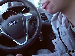 Babe couldnt pay the debt for big tits so collector fucked her hard
