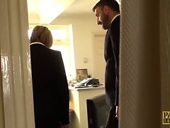 緊縛, デカパイ, ボンデージ, イギリス人, 口内発射, フェティッシュ, 熟年, 淫乱熟女