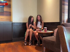 Kate Rich And Katty West In Student Girls Take Off Panties In Starbucks And Invite Strangers For Anal Sex - Episode 3