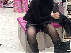 Nude, Panties, Public, Upskirt
