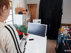 Melissa Stratton works at a hip clothing boutique, and she is bored. It's a slow day, and she cannot stop thinking about cock! There aren't 