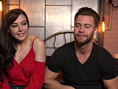 アナル, 美女, 緊縛, ボンデージ, 彼氏, 茶髪の, ラフ, オッパイの