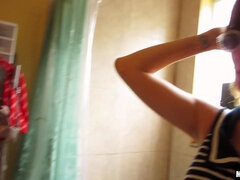 Culo, Cuarto de baño, Mamada, Grupo, Sexo duro, Coño, Adolescente, Puta