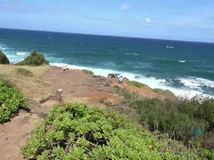 素人, ビーチ, ビキニ, フェラチオ, 茶髪の, 中出し, ガリガリ, オッパイの