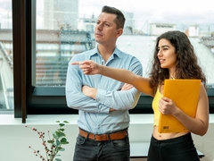 お尻, デカ尻, フェラチオ, 口内発射, チン, 手コキする, キス, オッパイの