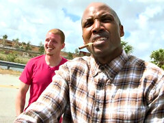 Anaal, Grote kont, Zwart, Pijpbeurt, Zwart, Handbeurt, Interraciaal, Tatoeage