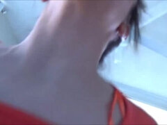 Cul, Brunette brune, Tir de sperme, En levrette, Fille latino, Pov, Rasée, Tatouage