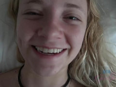 Arsch, Tussi, Blondine, Süss, Natürlichen titten, Pov, Jungendliche (18+), Titten