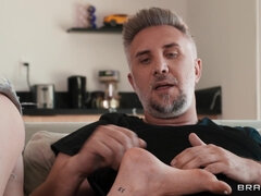 Arsch, Tussi, Grosser schwanz, Blasen, Füsse, Muschi, Titten, Hure