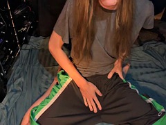 Enthousiasteling, Grote lul, Homo, Handbeurt, Masturbatie, Mager, Alleen, Tiener