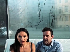Nataly Gold loves to swallow spunk as we see