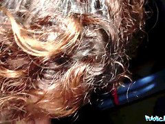 Grote lul, Pijpbeurt, Interraciaal, Latijnse vrouw, Klein, Gezichtspunt, Openbaar, Ruw