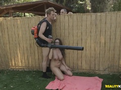 ビキニ, ブロンド, フェラチオ, 浮気者, ヒール, 熟年, 淫乱熟女, オッパイの