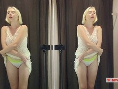 舞台裏, デカパイ, ブロンド, ドレス, 自家製, 淫乱熟女, パンティ, ティーン