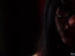 Брюнетки, Фетиш, Очки, Белье, Резина