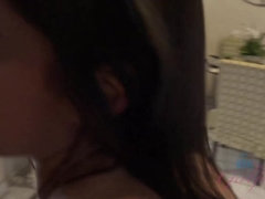 Emily shows off her sex undies to get your dick hard.