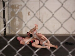 Trying to submit him after having a match in the cage