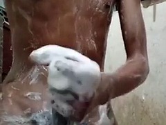 Anal, Cuarto de baño, Negro, Gay, Sexo duro, Flaco, Solo, Adolescente