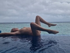 素人, 熟年, 淫乱熟女, 母, アウトドア, 磨き, 公共